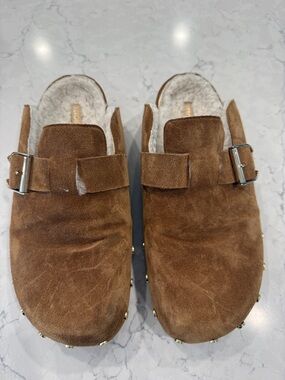 Veronica Beard Fern Studded Clogs